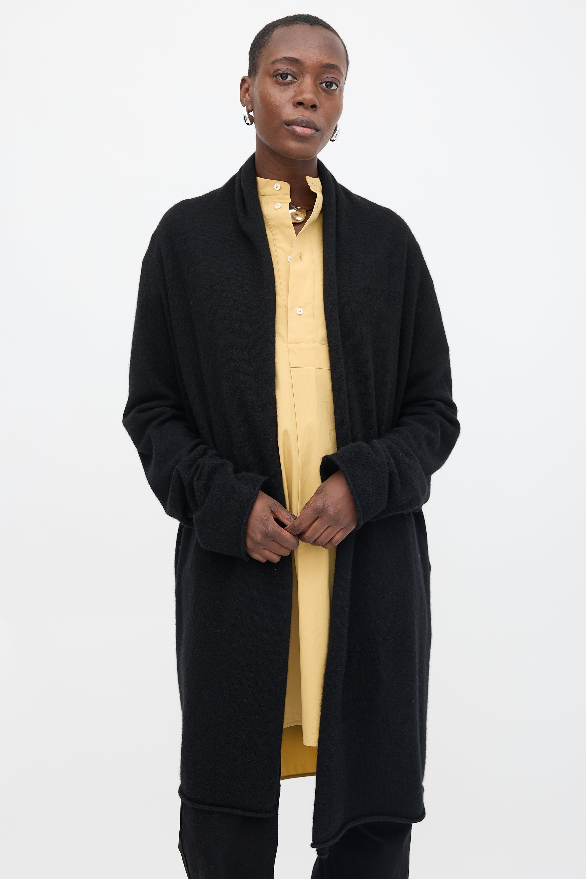 Frenckenberger Cashmere Open Cardigan