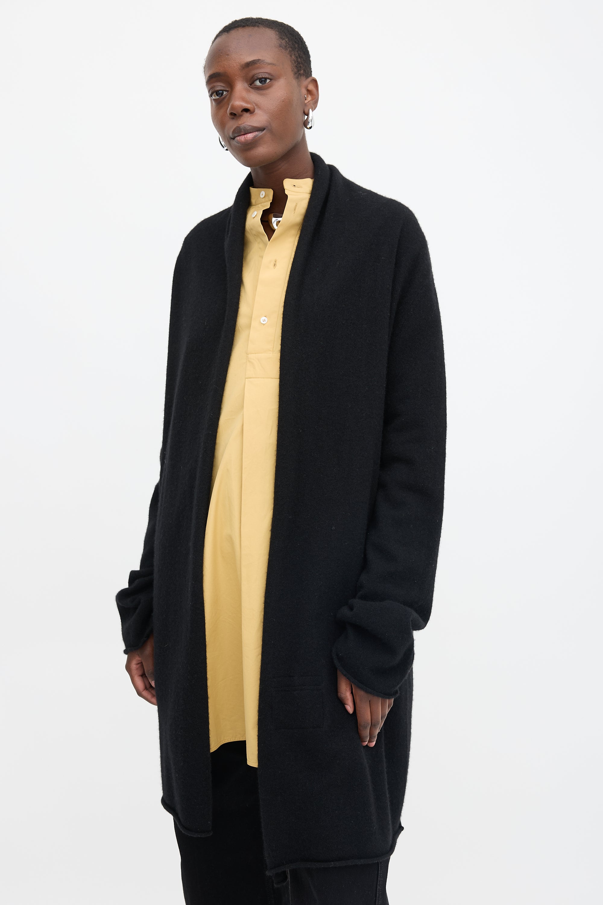 Frenckenberger Cashmere Open Cardigan