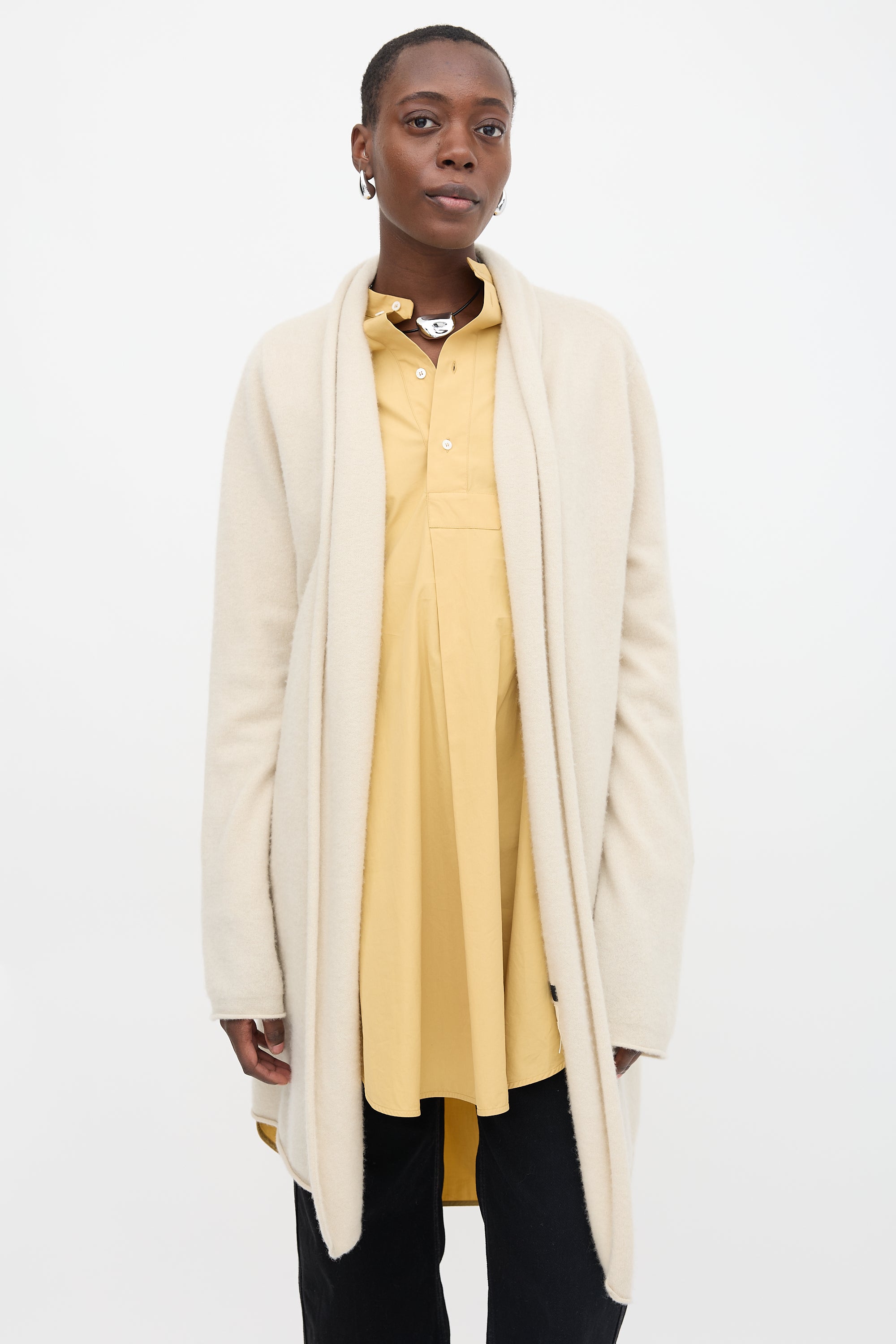Frenckenberger Cashmere Open Cardigan