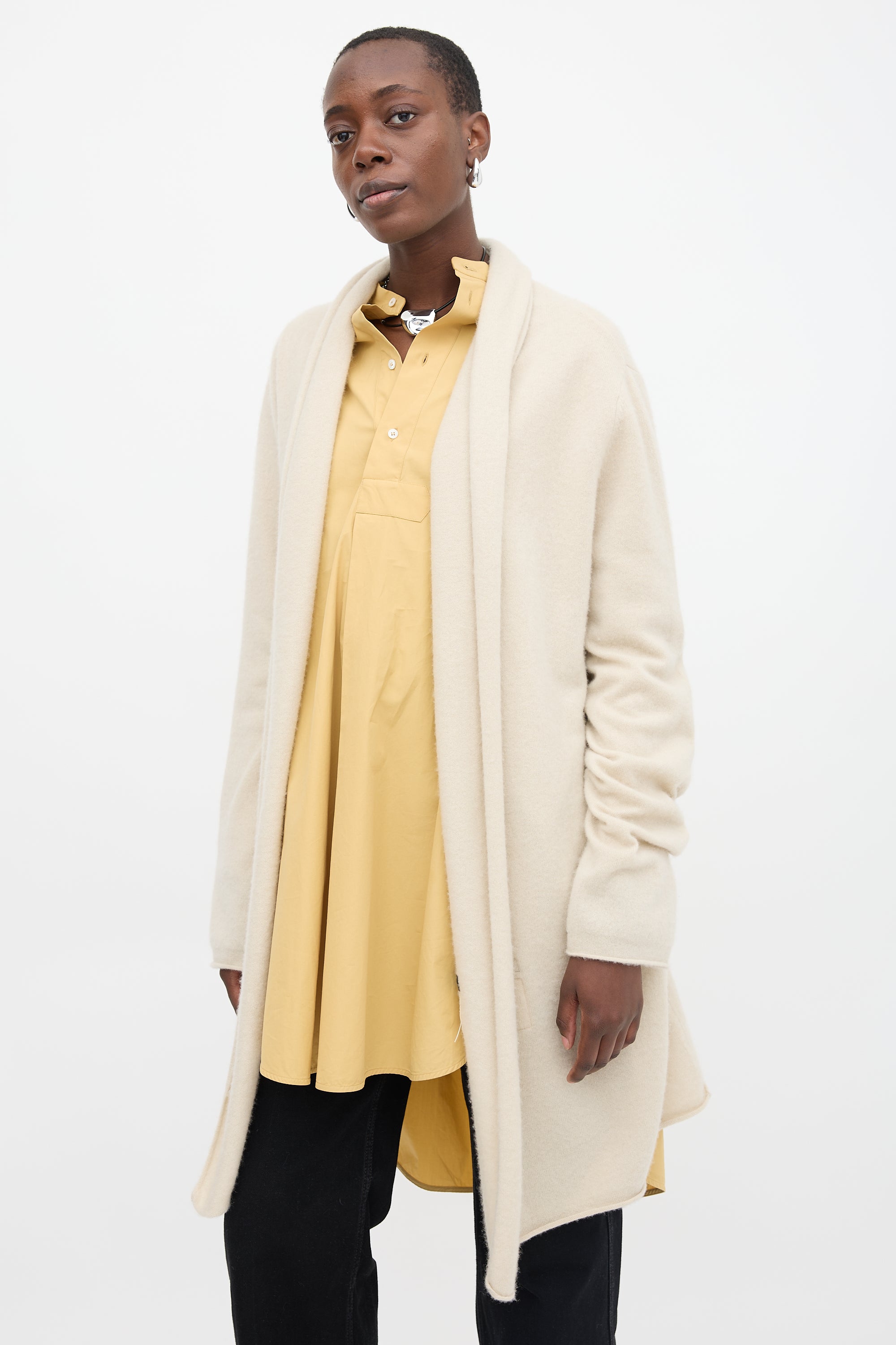Frenckenberger Cashmere Open Cardigan