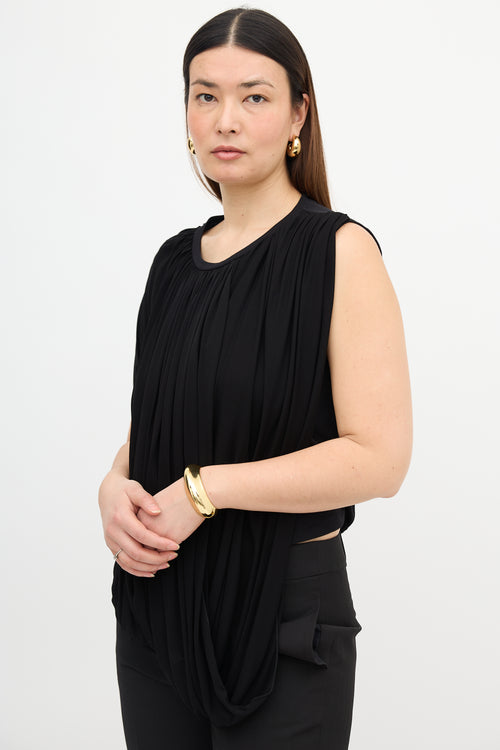 Giambattista Valli Asymmetric Draped Top