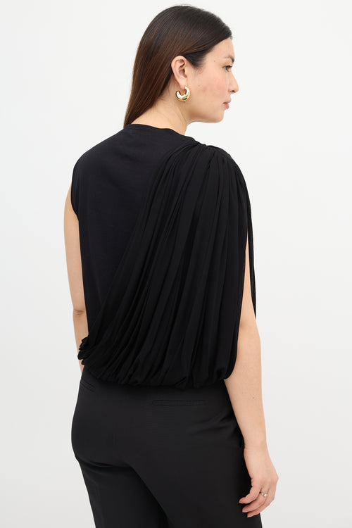 Giambattista Valli Asymmetric Draped Top
