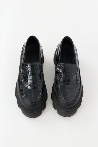 Ganni Patent Belly Loafer