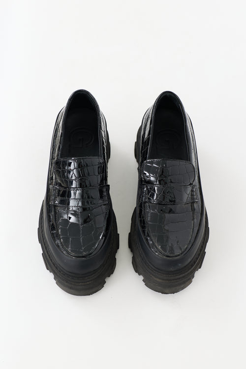 Ganni Patent Belly Loafer