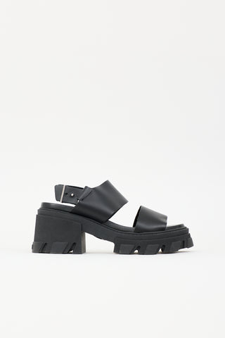 Ganni Leather Chunky Sandal