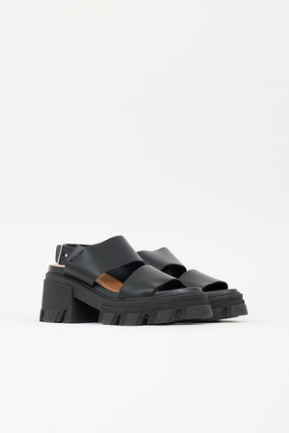 Ganni Leather Chunky Sandal
