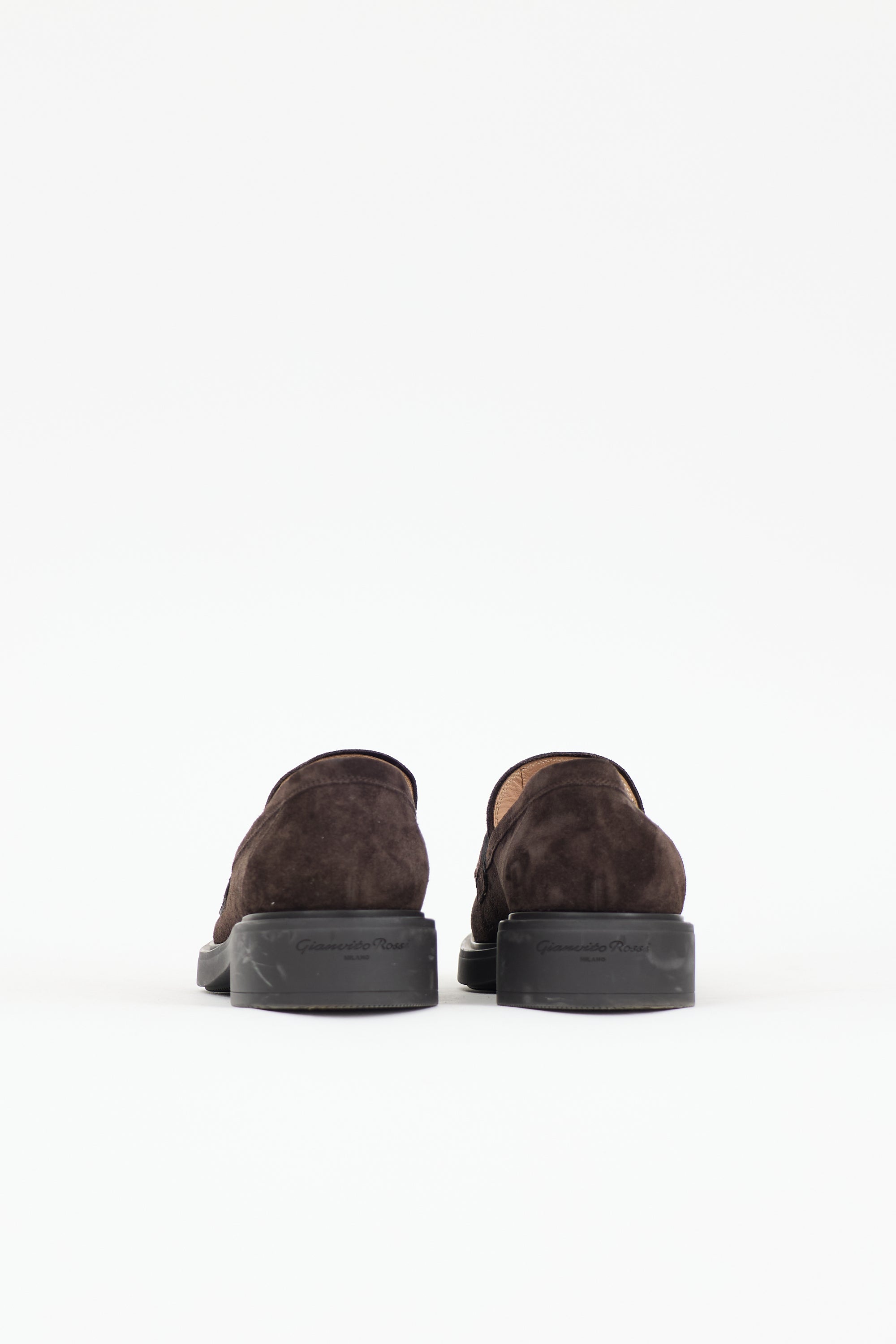 Gianvito Rossi Suede Harris Loafer