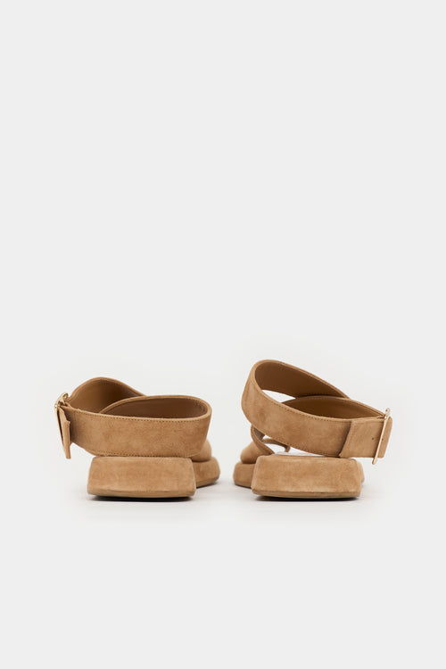 GIA/RHW Suede Cross Strap  Sandal