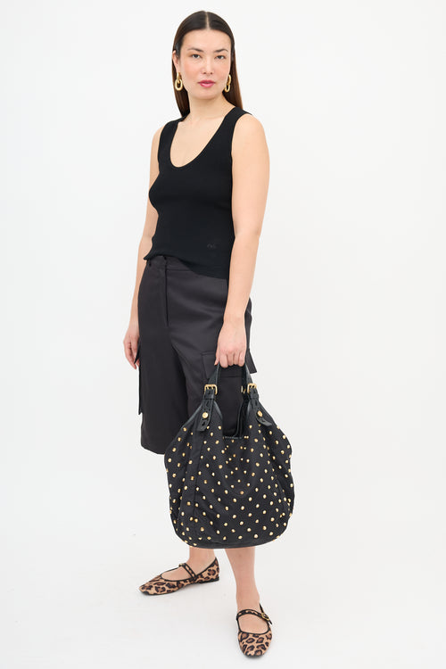 Givenchy 2009 Studded Sacca Shoulder Bag