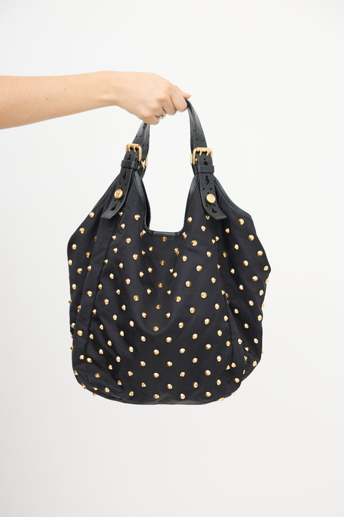 Givenchy 2009 Studded Sacca Shoulder Bag