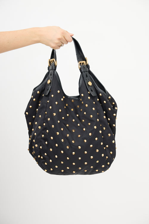 Givenchy 2009 Studded Sacca Shoulder Bag