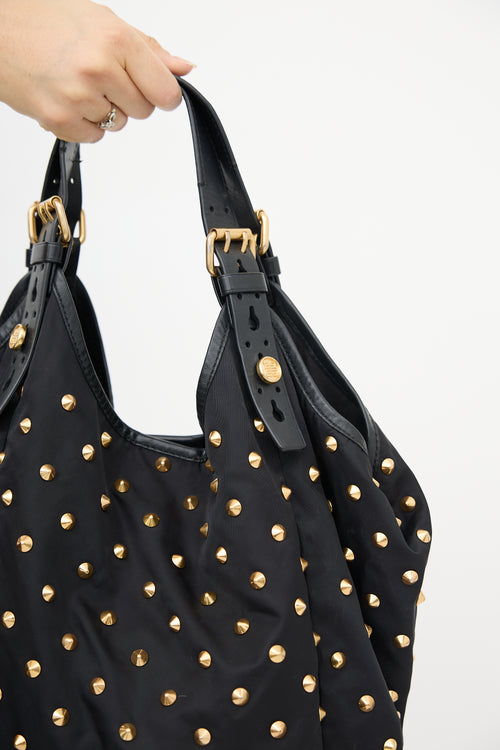 Givenchy 2009 Studded Sacca Shoulder Bag