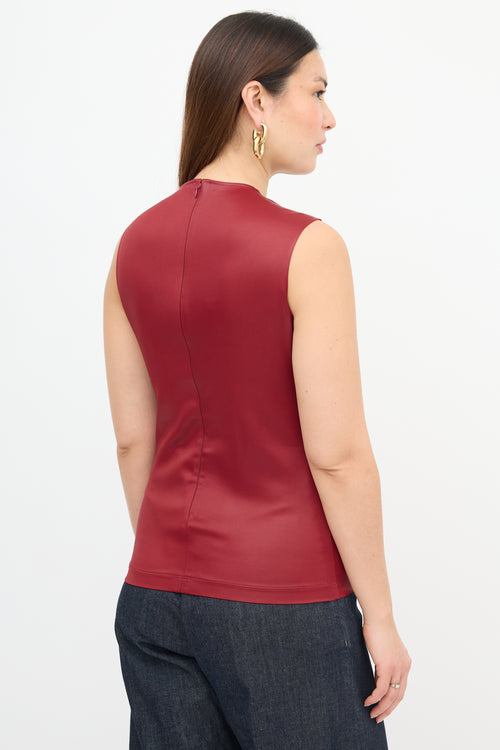Givenchy Red Sleeveless Top