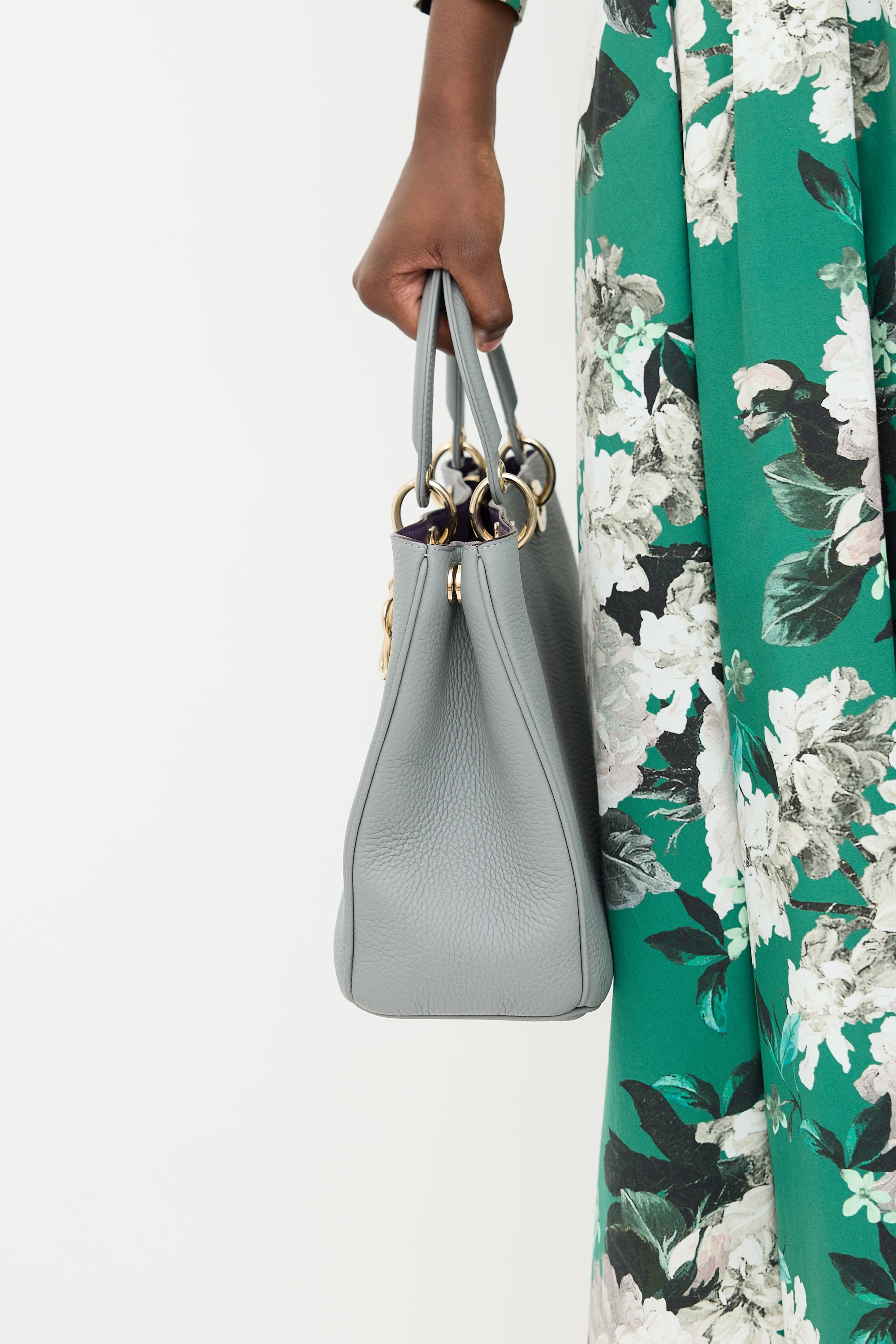 Dior 2015 Leather Medium Diorissimo Tote Bag