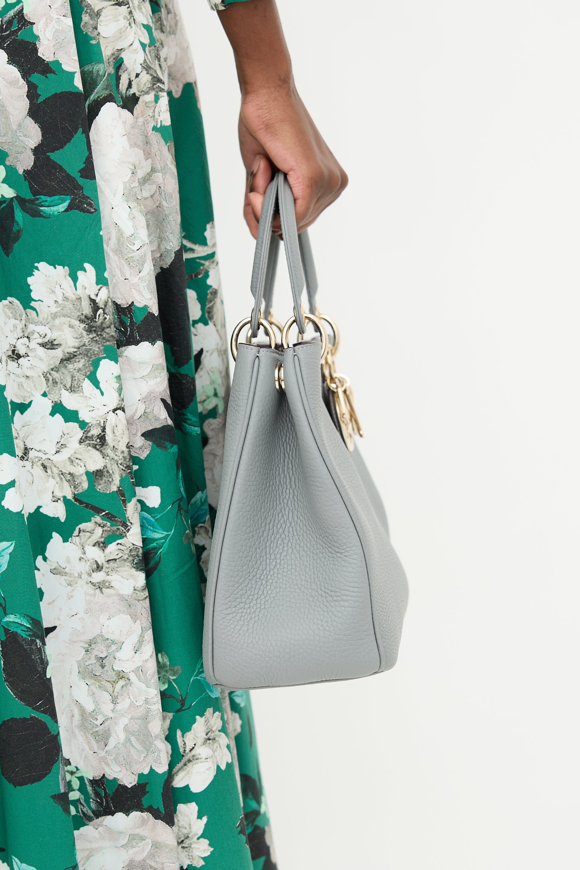 Dior 2015 Leather Medium Diorissimo Tote Bag
