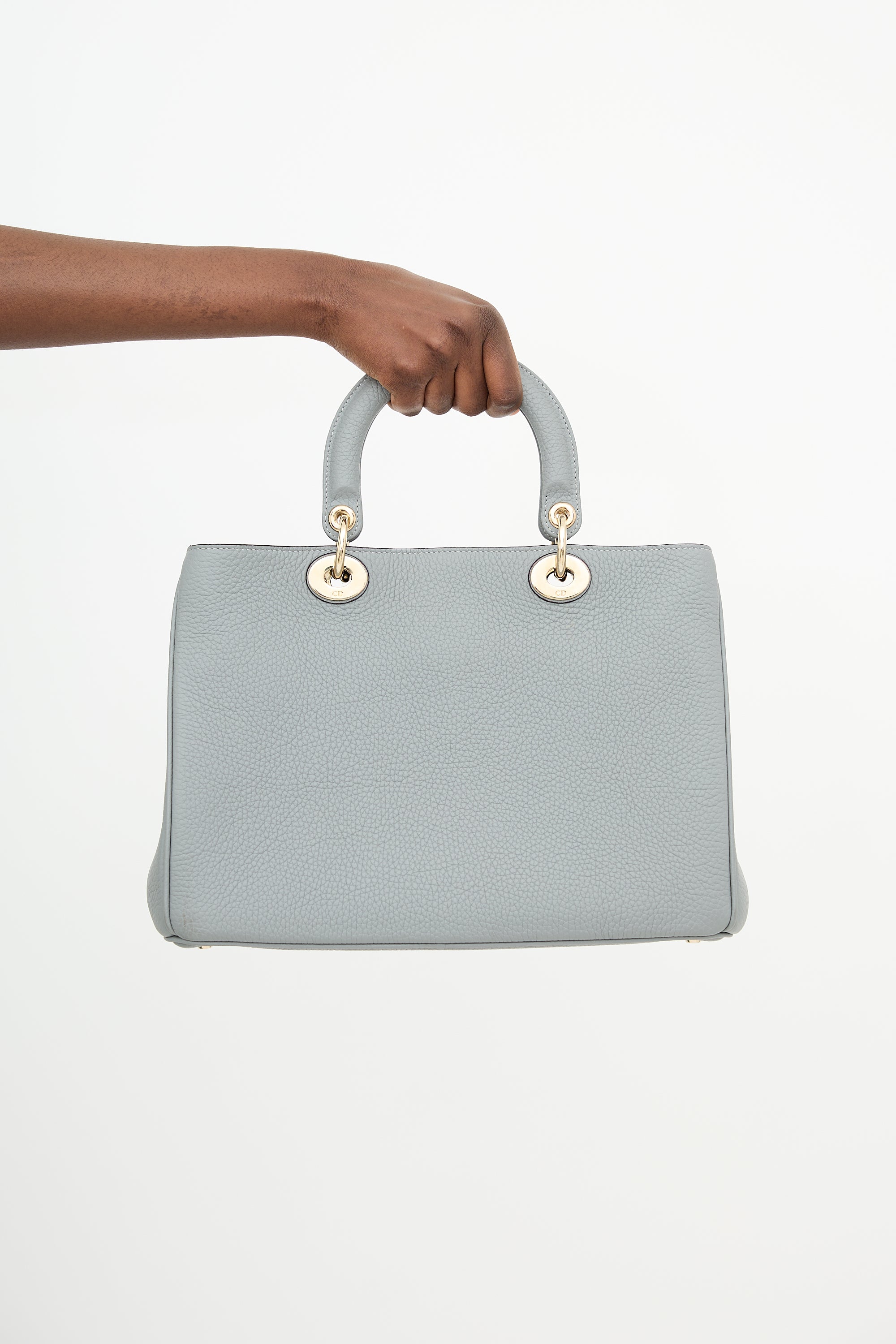 Dior 2015 Leather Medium Diorissimo Tote Bag