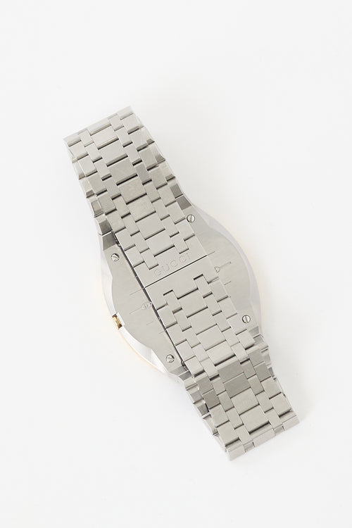 Gucci Stainless Steel & Gold 25H 38mm Watch