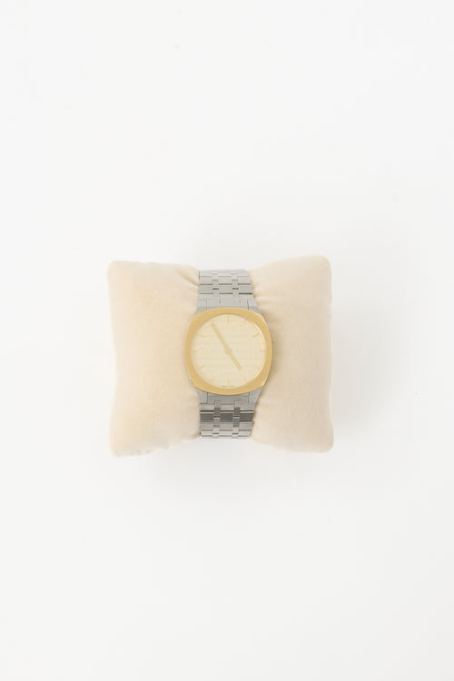 Gucci Stainless Steel & Gold 25H 38mm Watch