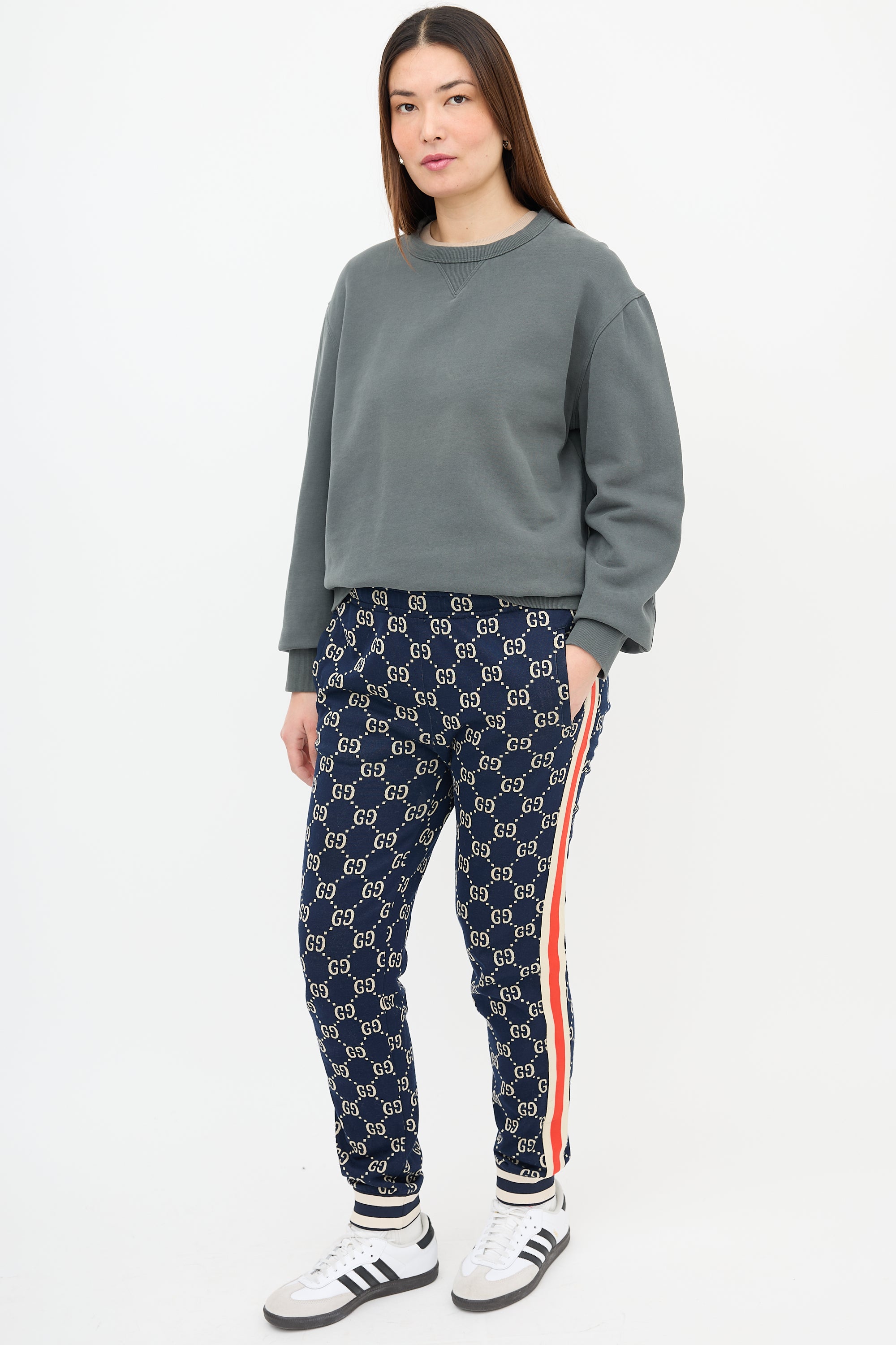 Gucci Webbed Trim GG Track Pant