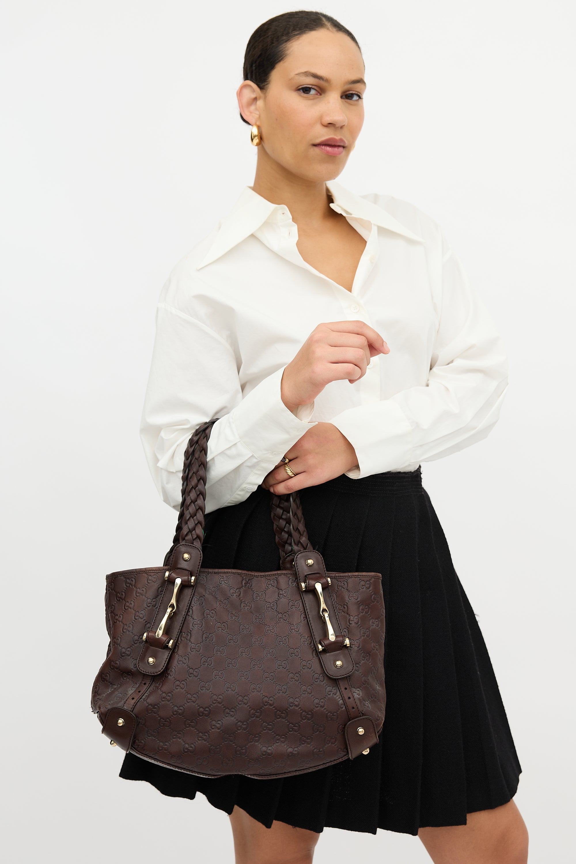 Gucci Leather Guccissima Pelham Bag