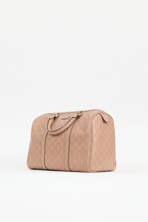 Gucci Leather Guccissima Boston Joy Bag