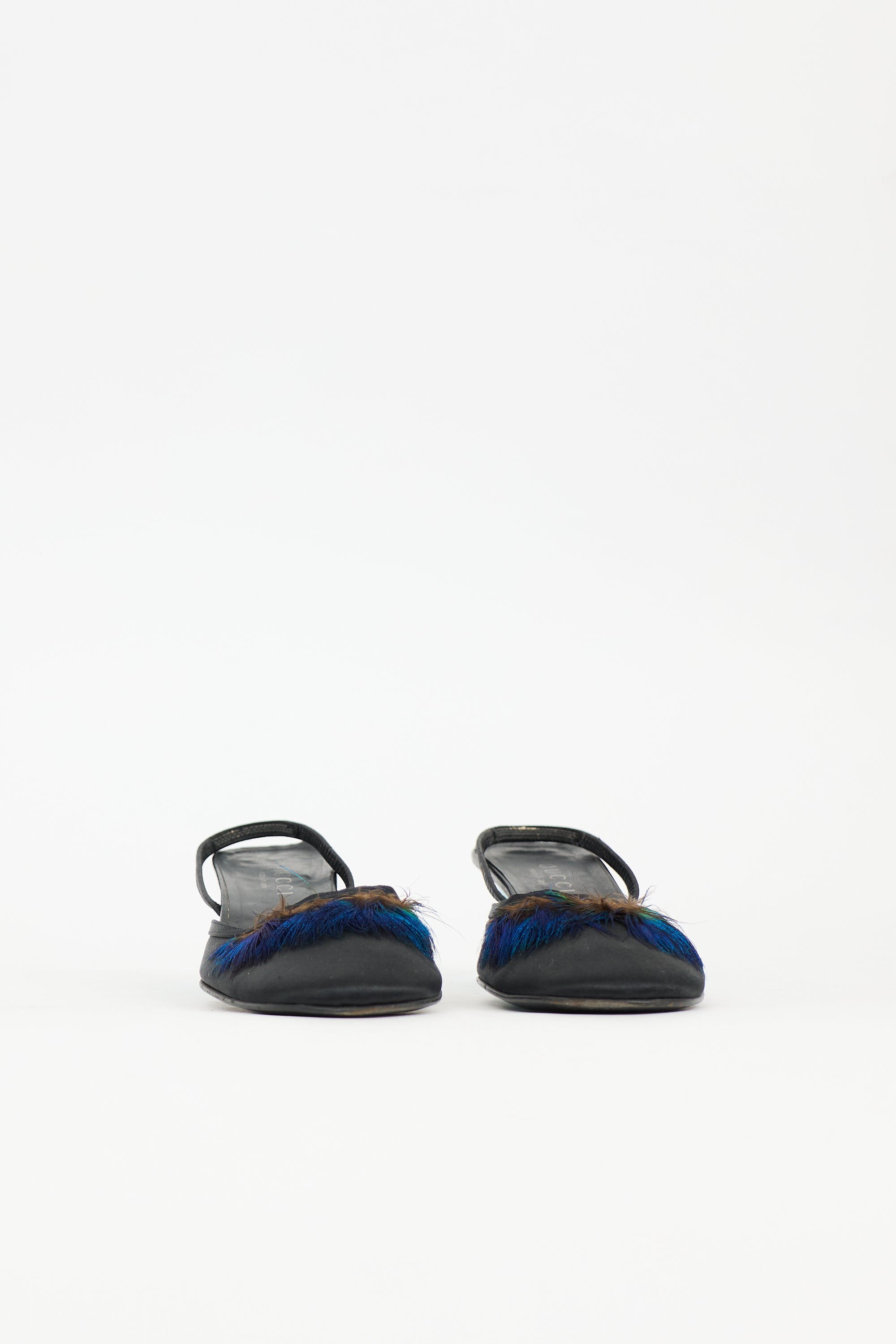 Gucci Spring 1999 Feather Slingback Heel