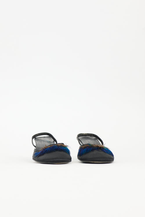Gucci Spring 1999 Feather Slingback Heel