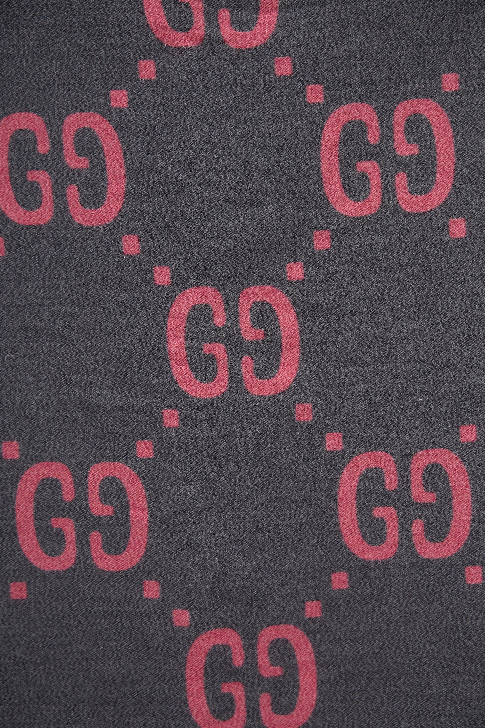 Gucci Wool & Silk GG Monogram Scarf