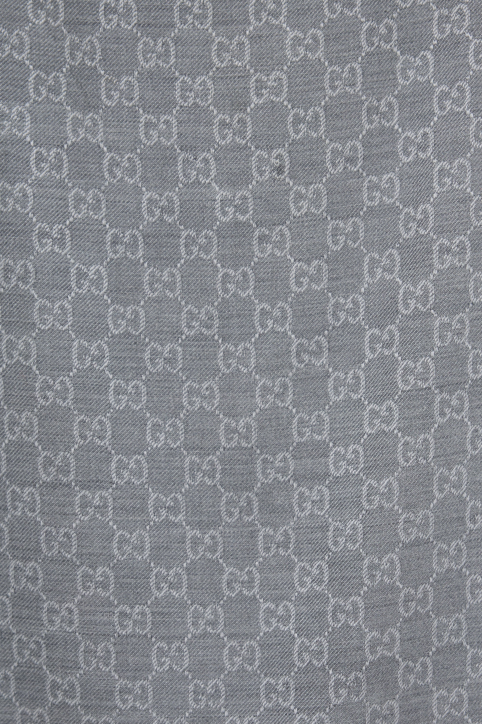 Gucci Wool GG Monogram Scarf