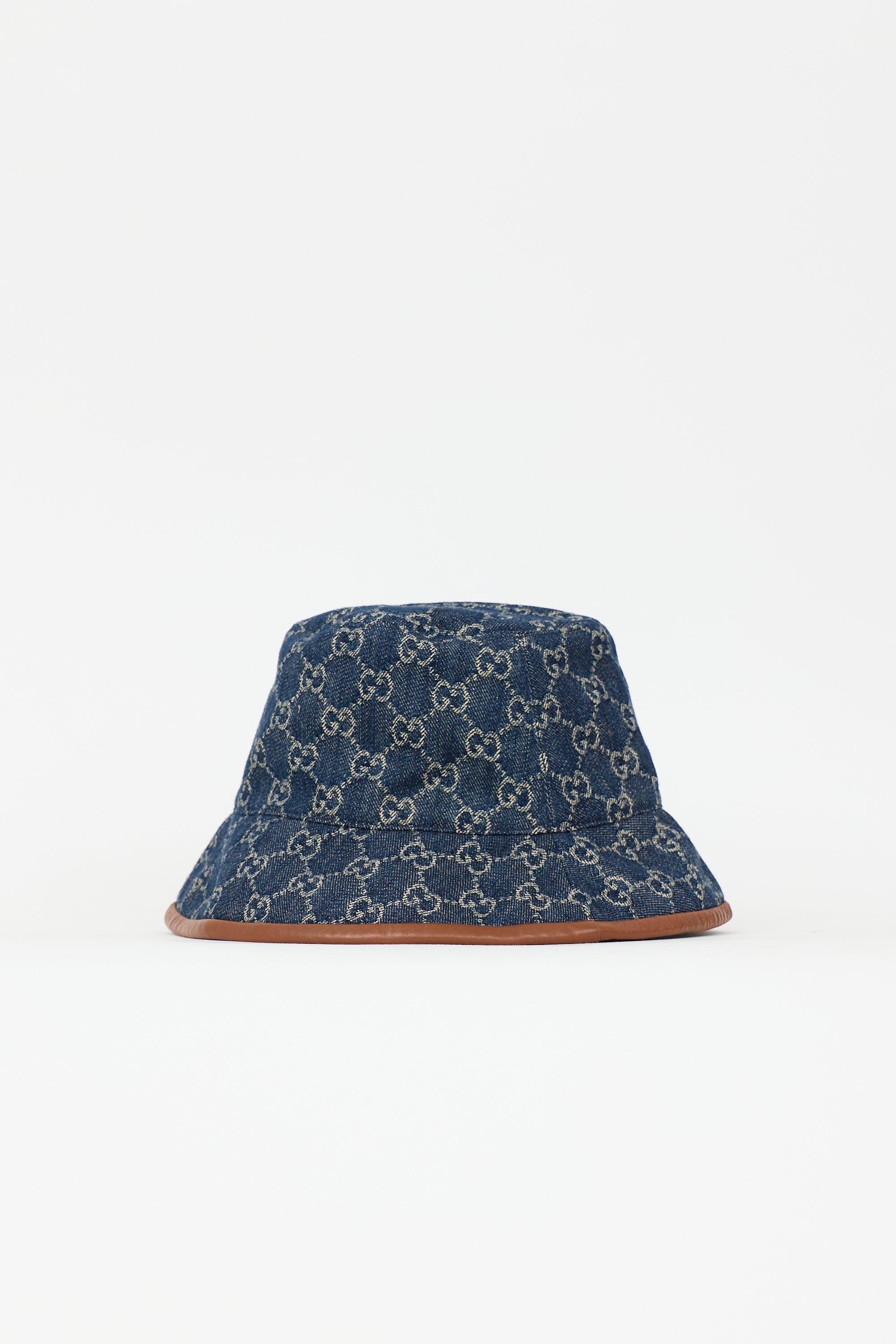 Gucci Denim Monogram Supreme Bucket Hat