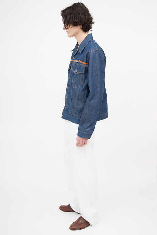 Gucci Belt Detail Denim Jacket