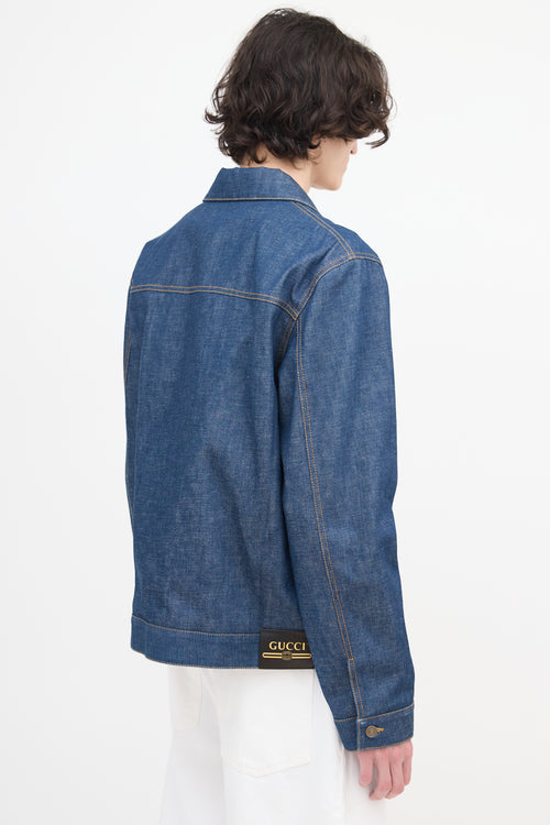 Gucci Belt Detail Denim Jacket