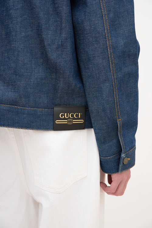 Gucci Belt Detail Denim Jacket