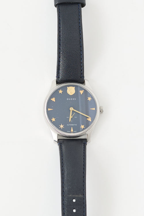 Gucci Stainless Steel & Leather G-Timeless 126.3 Watch