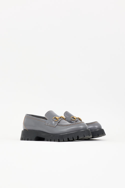 Gucci Leather Lug Sole Loafer
