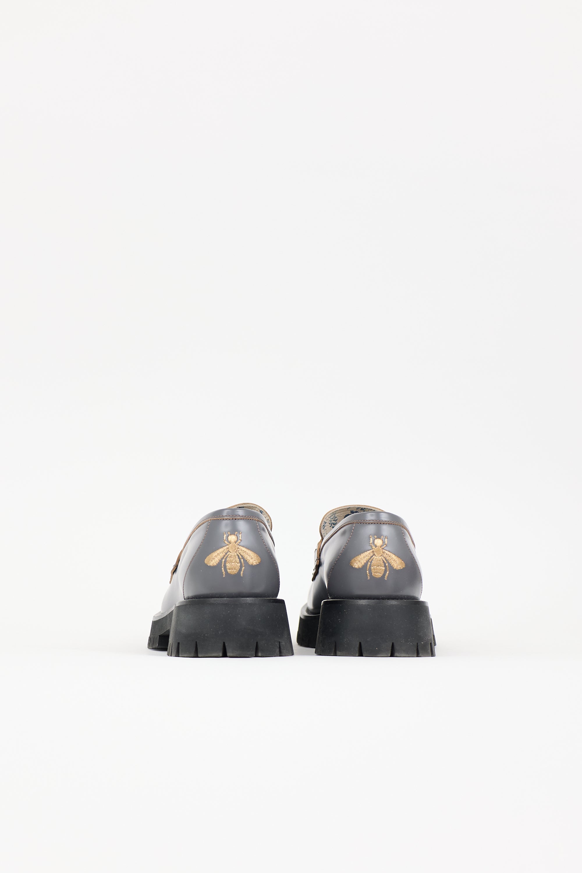Gucci Leather Lug Sole Loafer