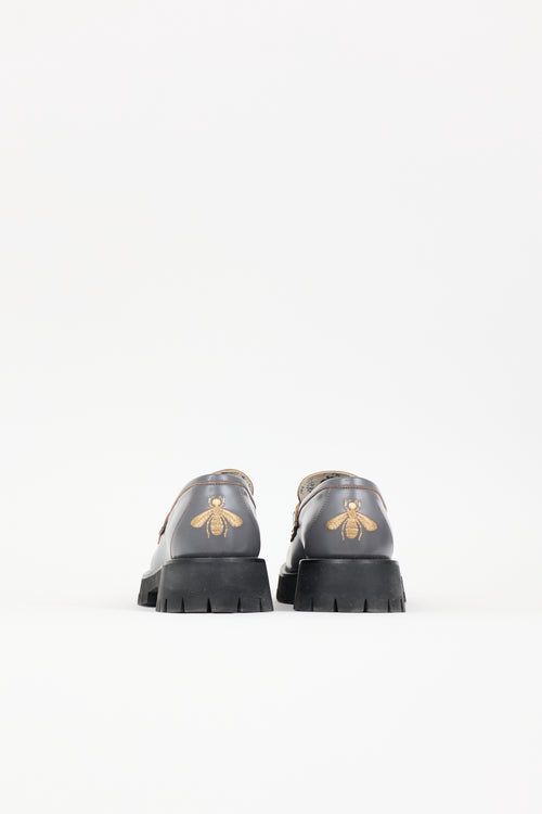 Gucci Leather Lug Sole Loafer