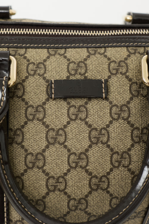 Gucci Monogram Supreme Boston Bag