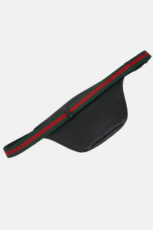 Gucci Leather Logo Web Belt Bag