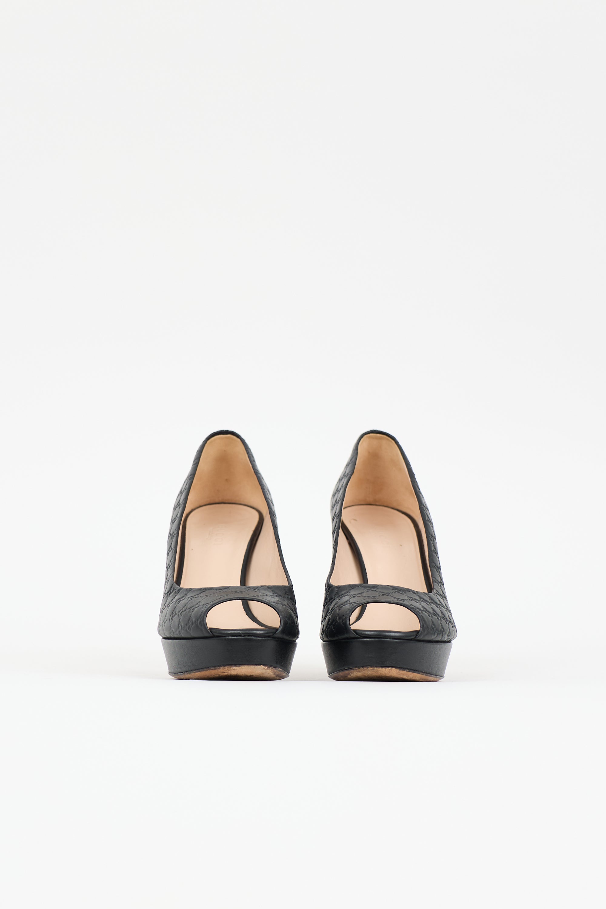 Gucci Leather Guccissima Heel