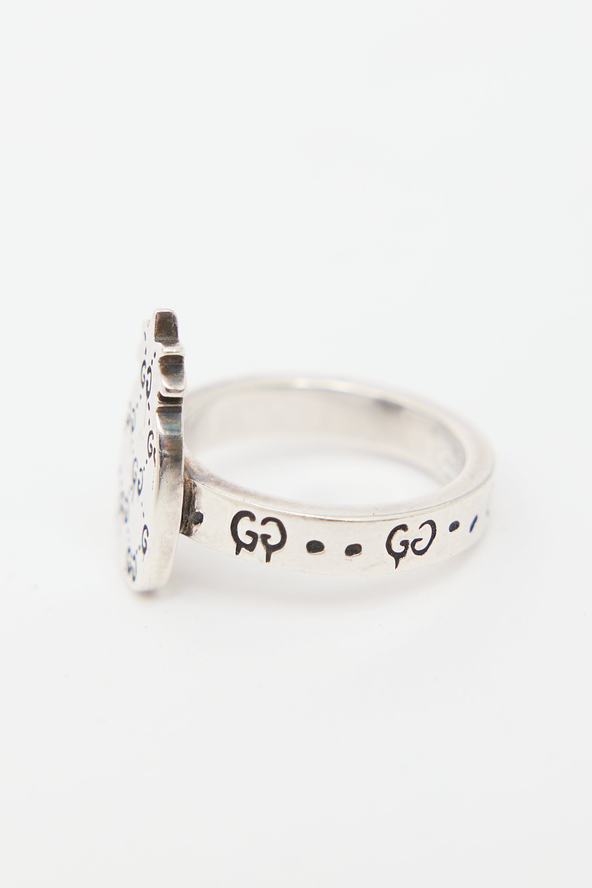 Gucci Sterling Silver Ghost Pineapple Ring