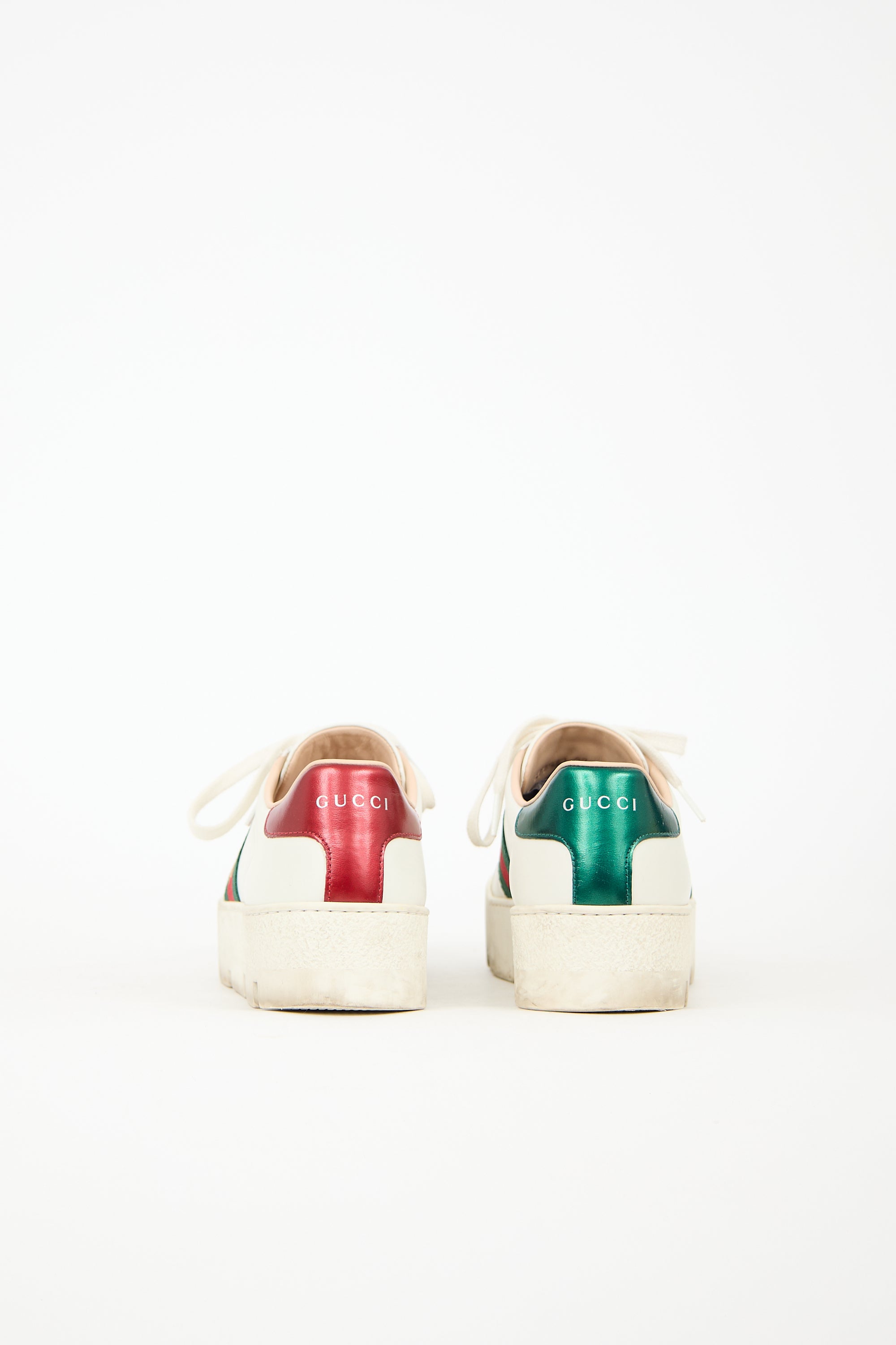 Gucci Leather Ace Platform Sneaker