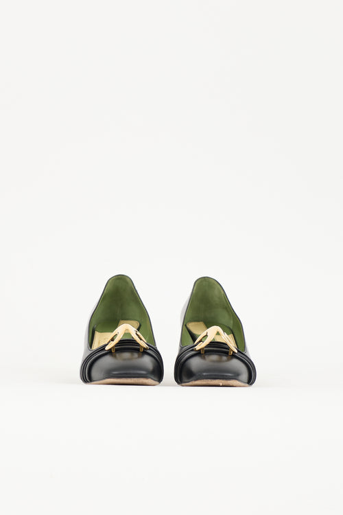 Gucci Leather Malaga Kid Pump