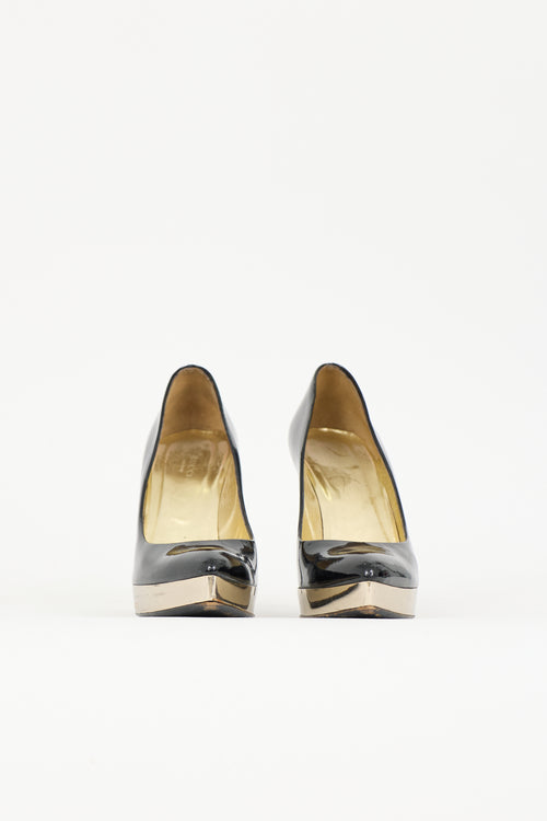 Gucci Patent Platform Pump