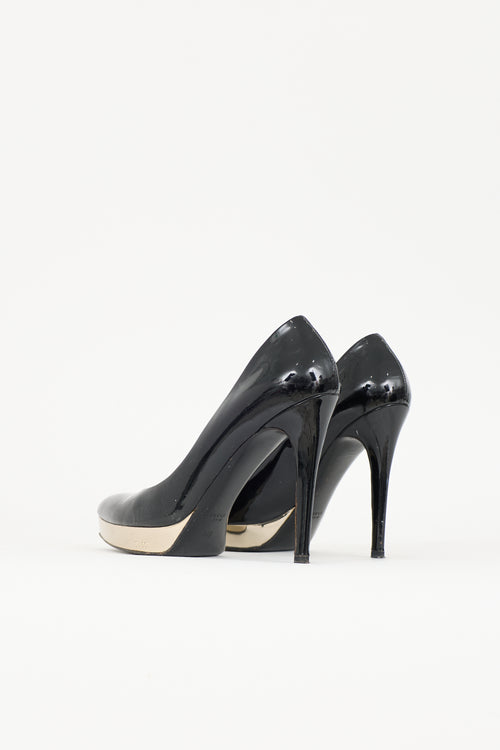 Gucci Patent Platform Pump