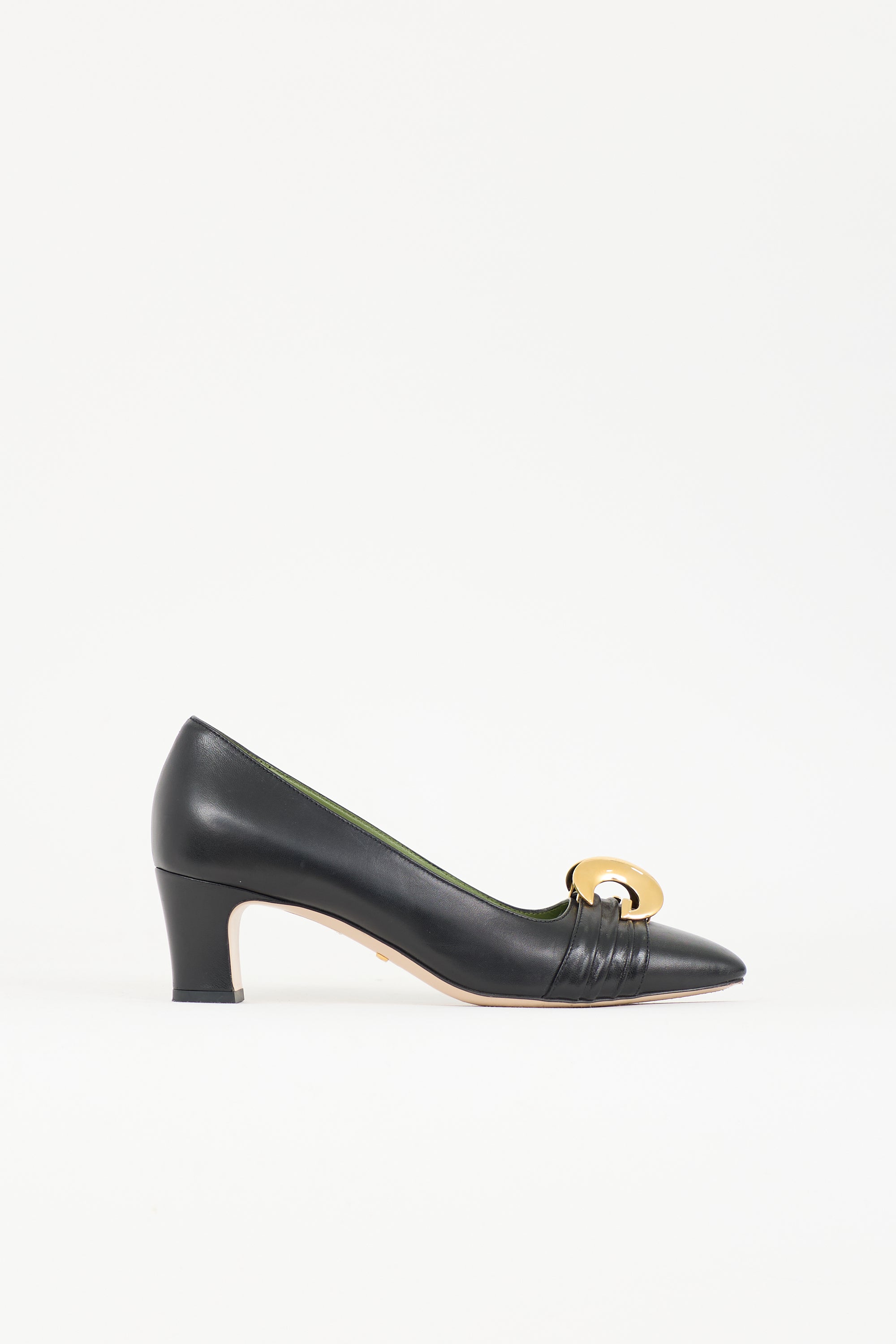 Gucci Leather Malaga Kid Pump