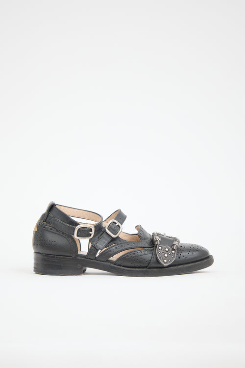 Gucci Leather Queercore Brogue Loafer