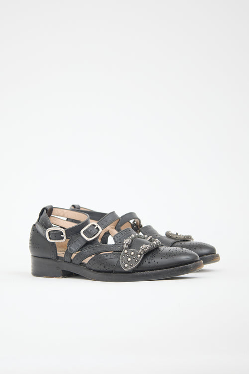 Gucci Leather Queercore Brogue Loafer