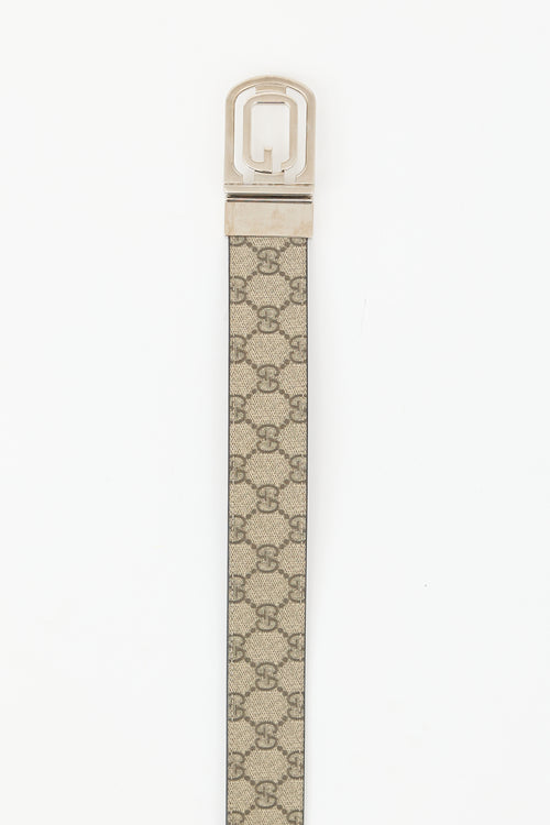 Gucci Monogram Supreme Reversible Belt