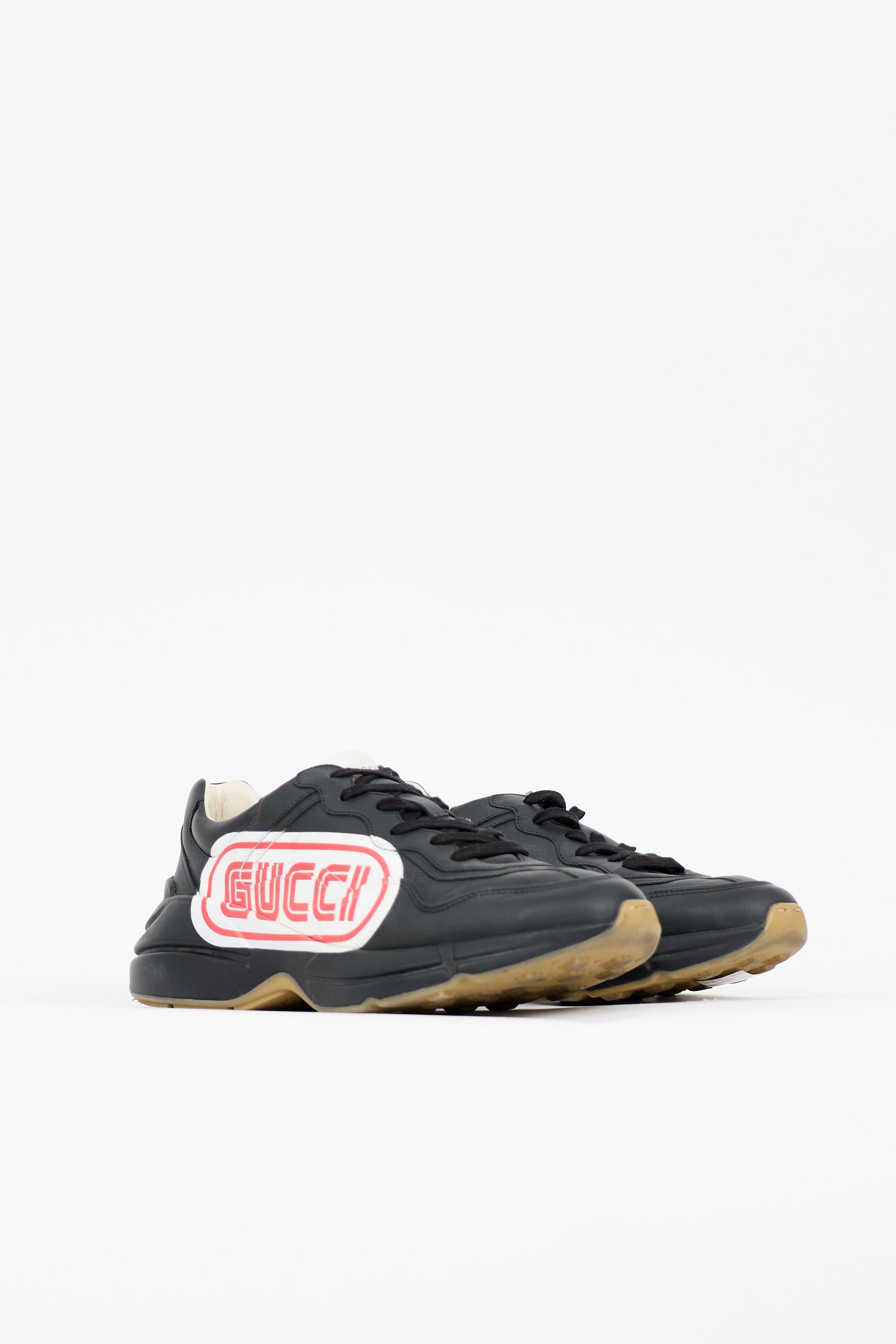 Gucci Leather Rhyton Sneaker